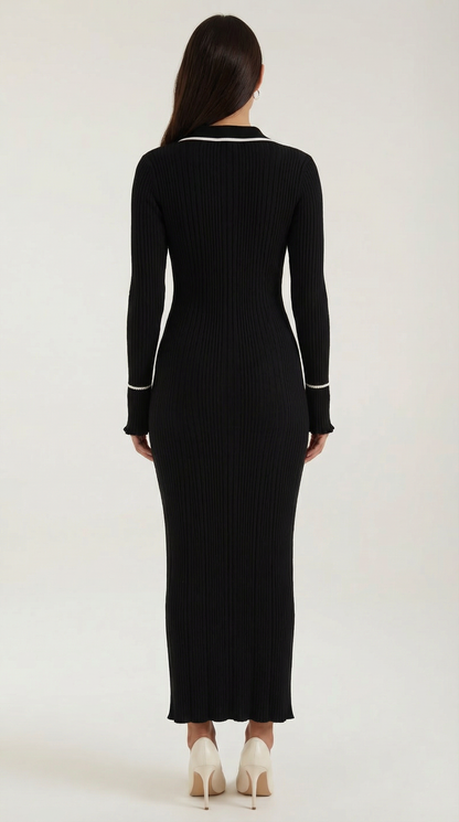 Knitted Bodycon Maxi Dress