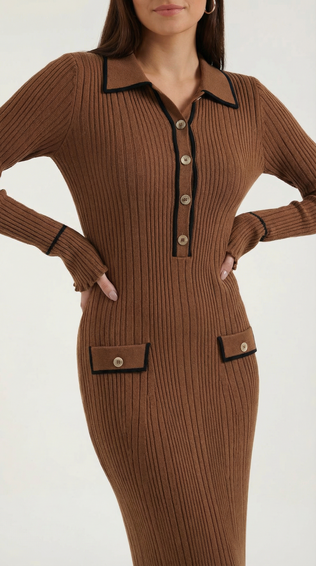 Knitted Bodycon Maxi Dress