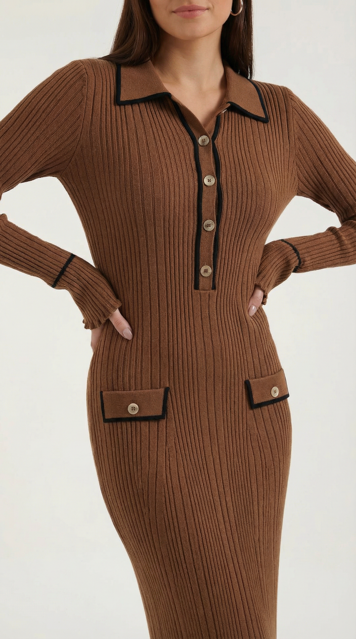 Knitted Bodycon Maxi Dress