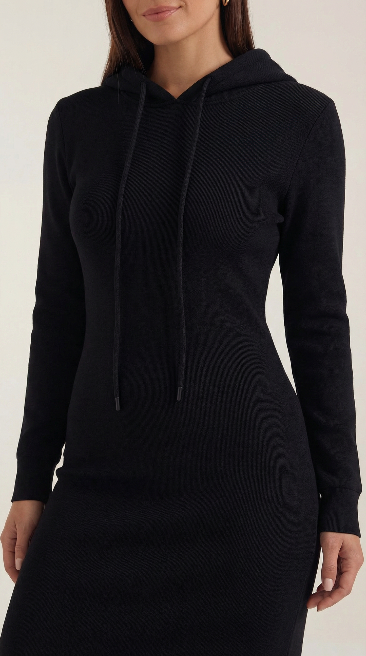 Hooded Bodycon Maxi Dress