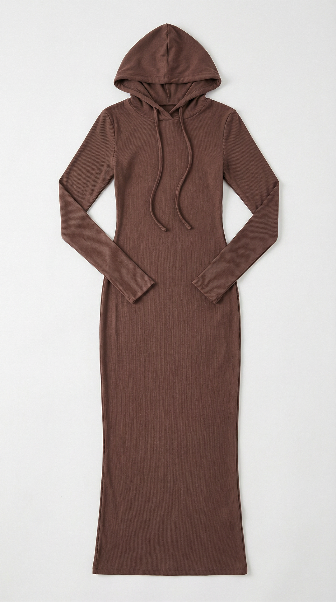 Hooded Bodycon Maxi Dress