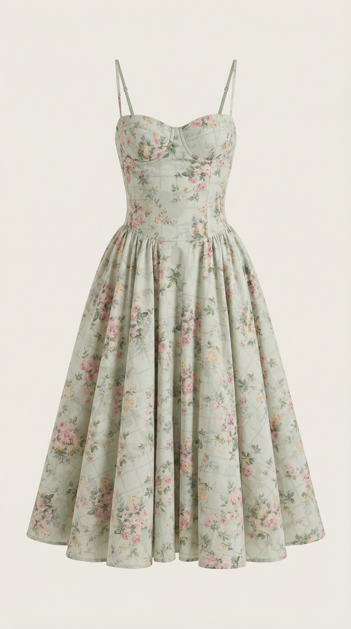 Corset Midi Dress