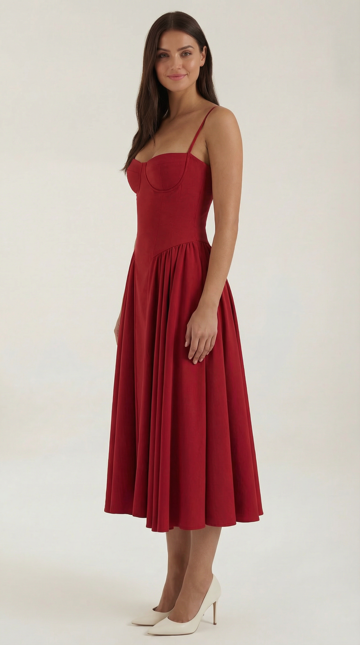 Corset Midi Dress