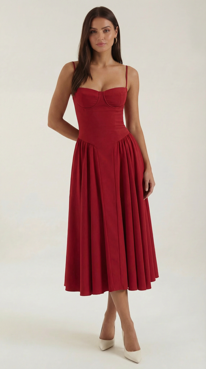 Corset Midi Dress