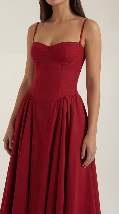 Corset Midi Dress