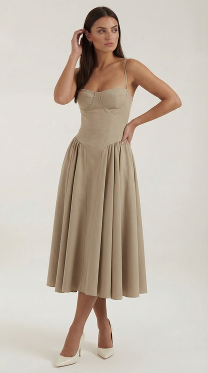Corset Midi Dress