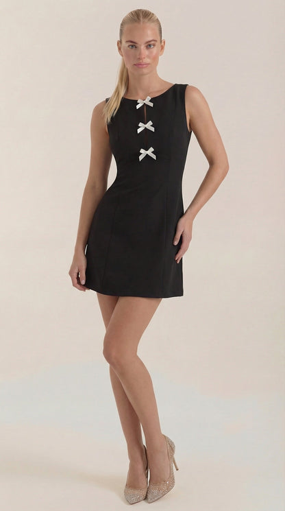 Bow Detail Mini Dress