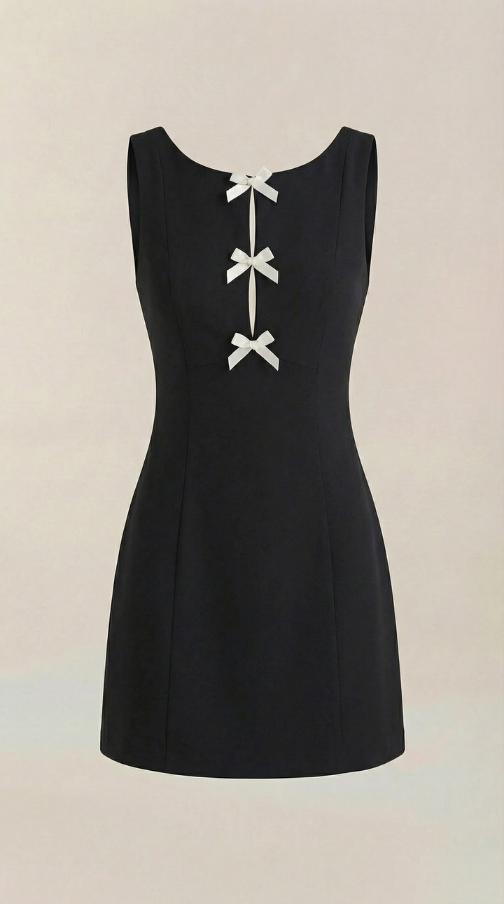 Bow Detail Mini Dress