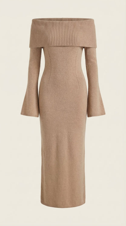 Maxi Off-Shoulder Bodycon Dress