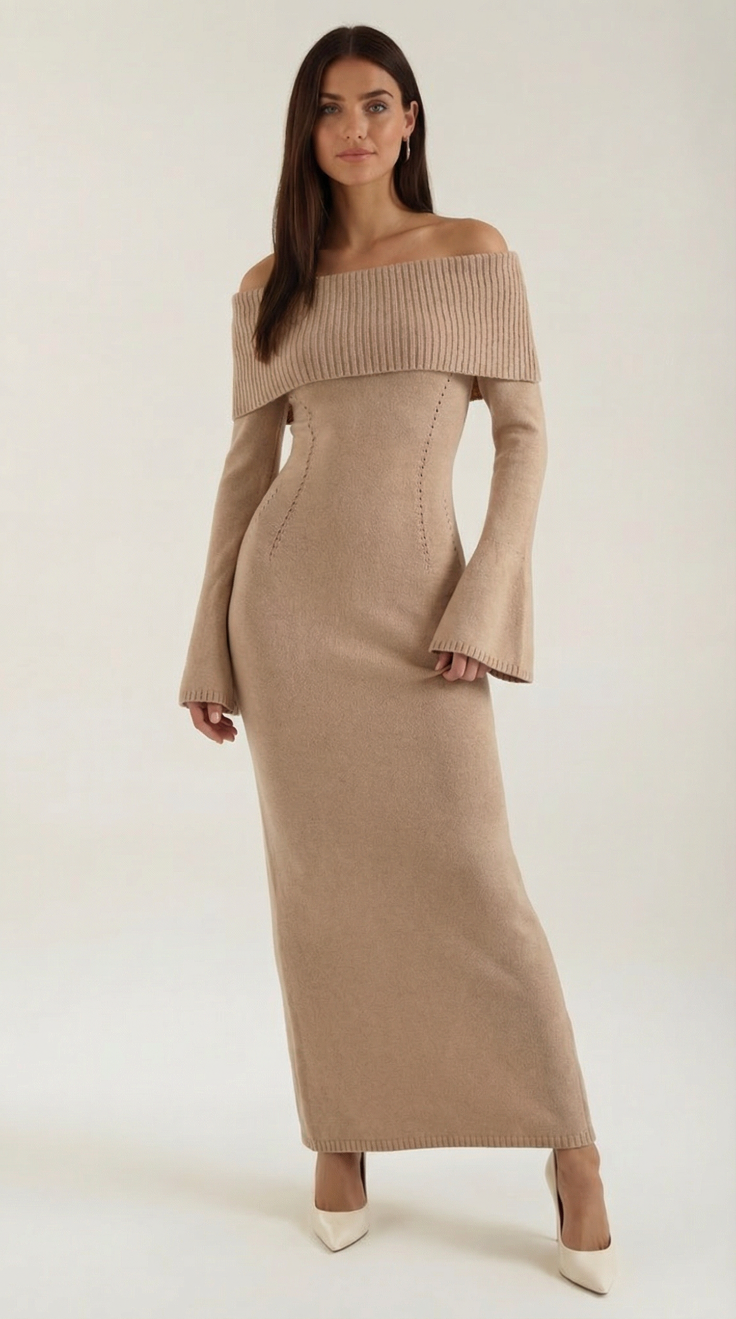Maxi Off-Shoulder Bodycon Dress