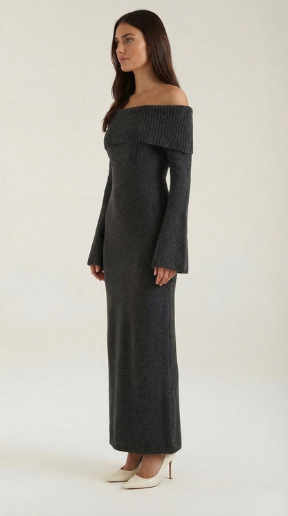 Maxi Off-Shoulder Bodycon Dress