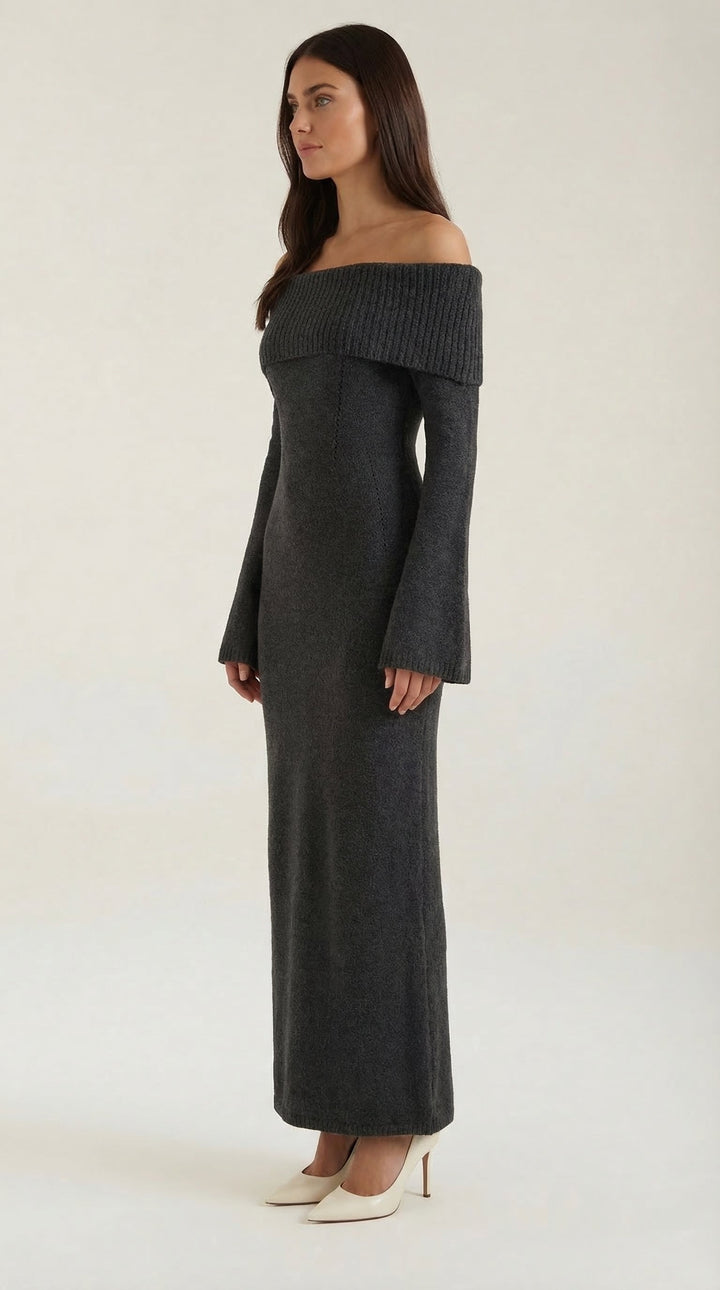 Maxi Off-Shoulder Bodycon Dress