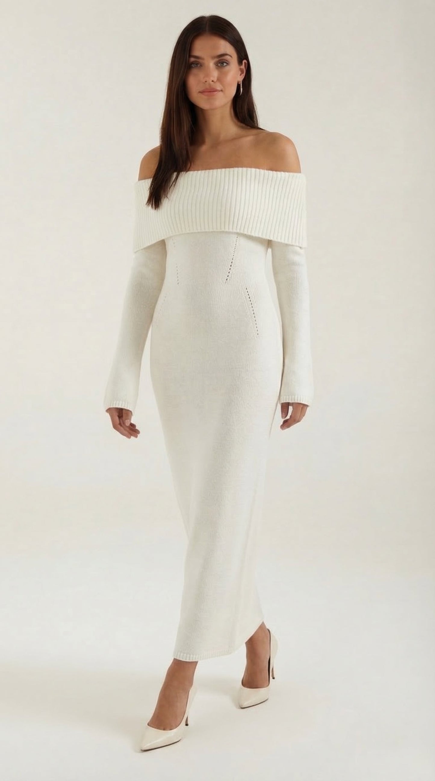 Maxi Off-Shoulder Bodycon Dress