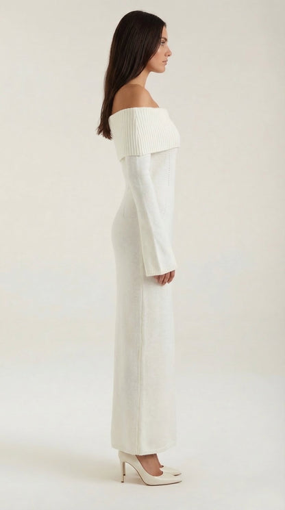 Maxi Off-Shoulder Bodycon Dress