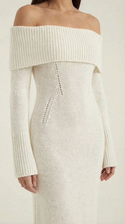 Maxi Off-Shoulder Bodycon Dress