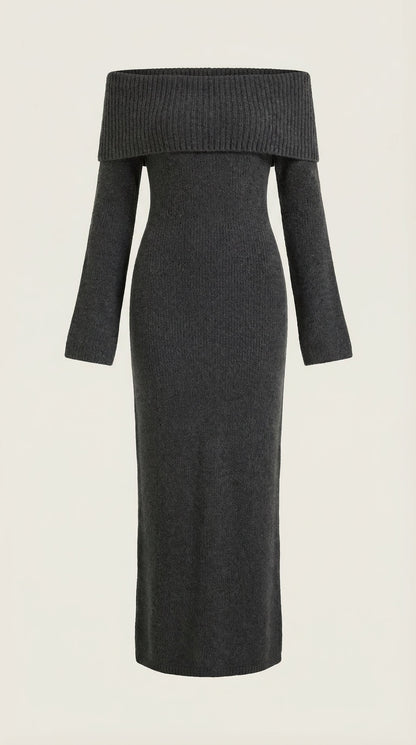 Maxi Off-Shoulder Bodycon Dress