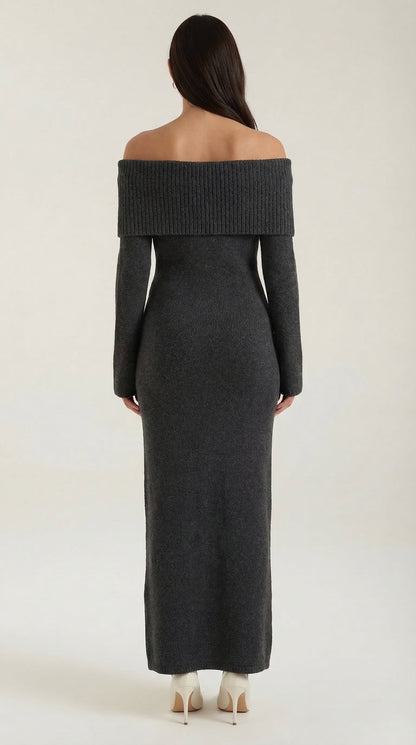 Maxi Off-Shoulder Bodycon Dress
