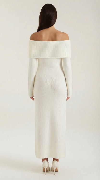 Maxi Off-Shoulder Bodycon Dress