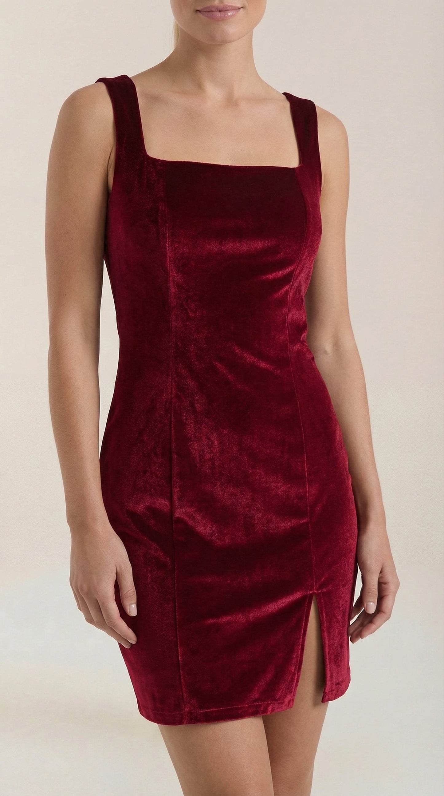 Square Neck Mini Dress