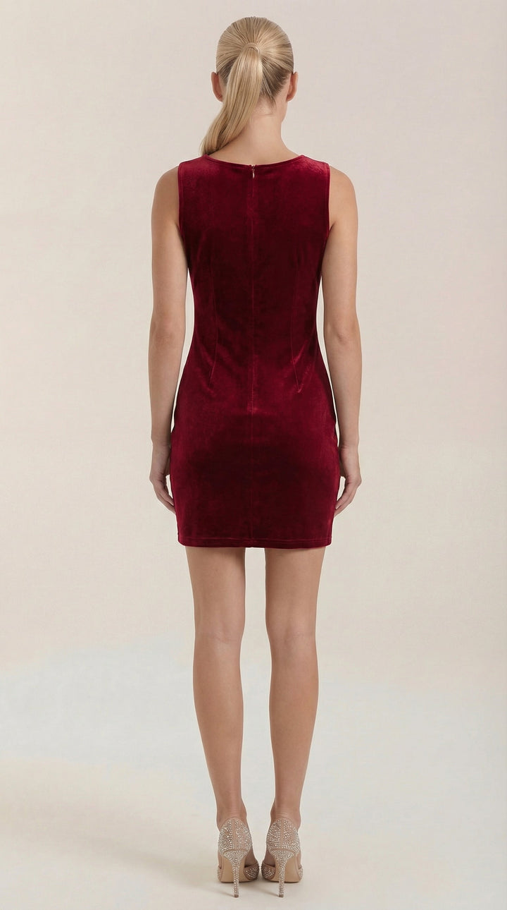 Square Neck Mini Dress