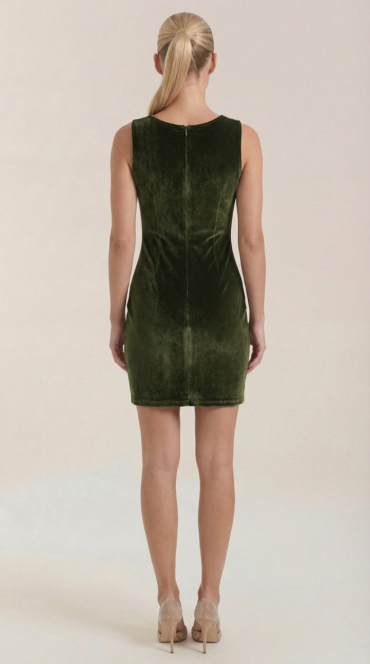 Square Neck Mini Dress