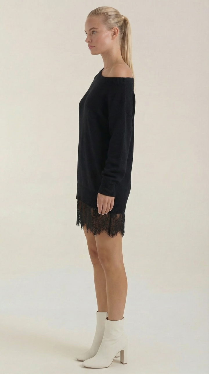 Lace Hem Dress