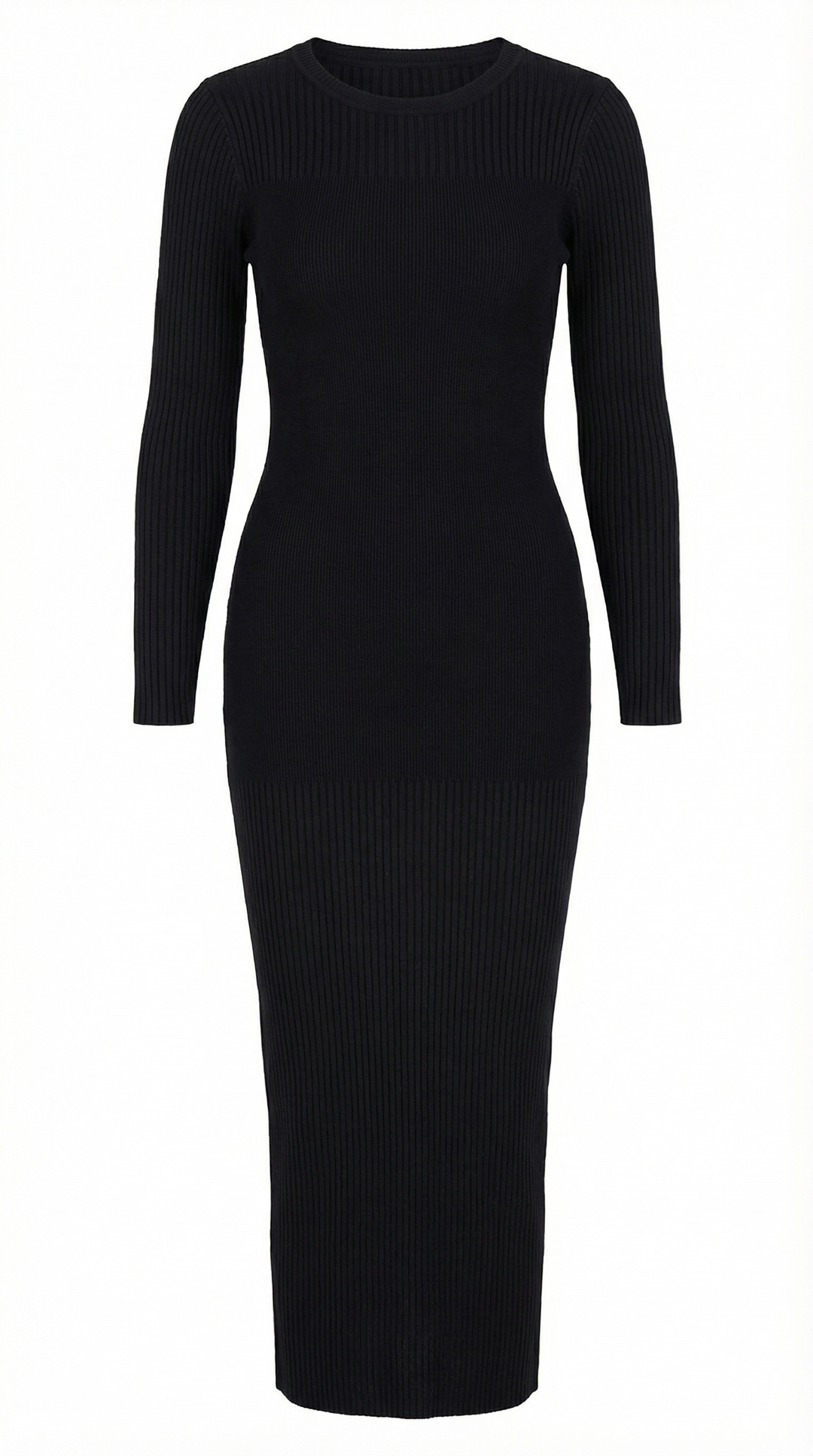 Ribbed Bodycon Midi Dress