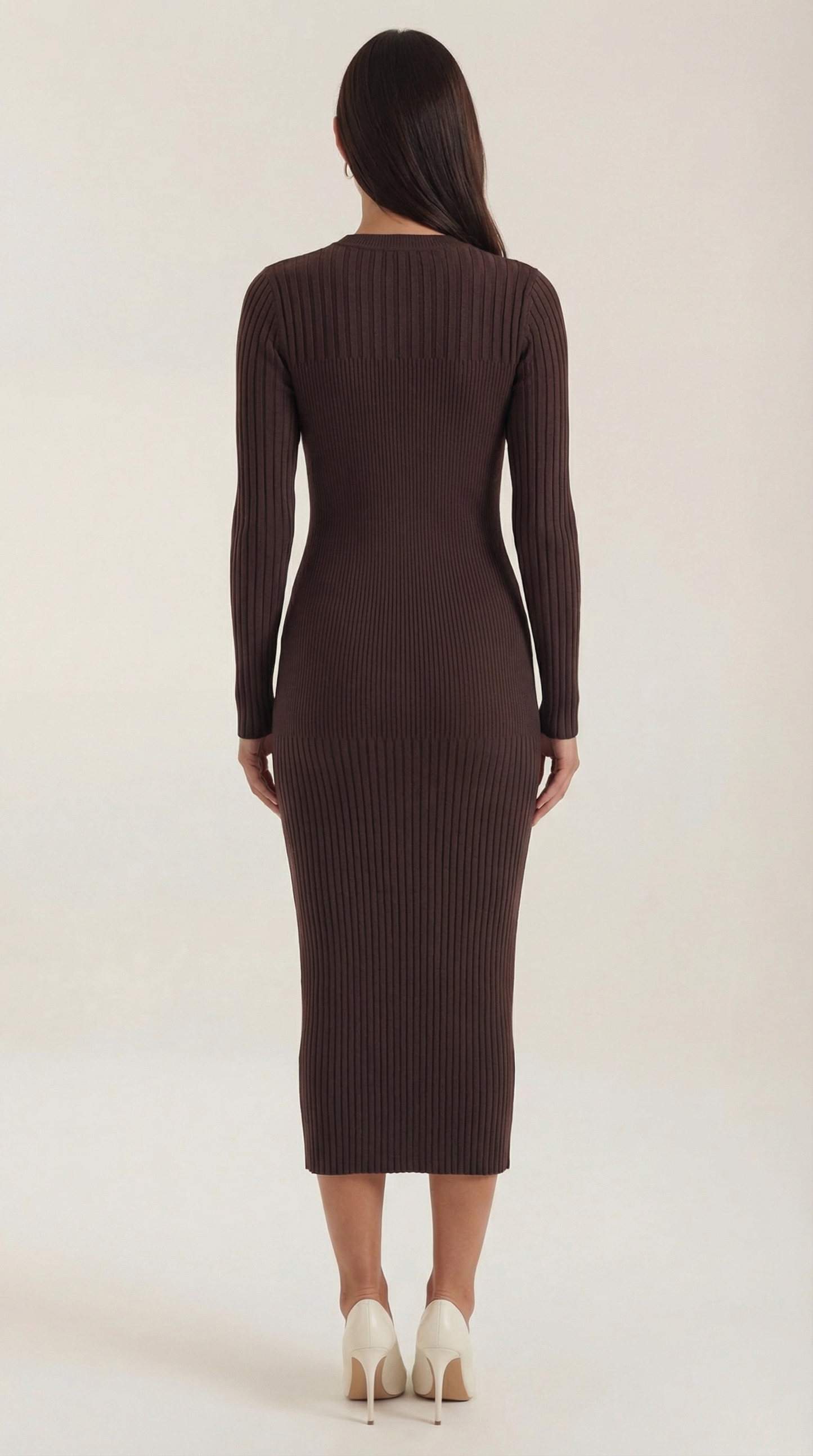 Ribbed Bodycon Midi Dress