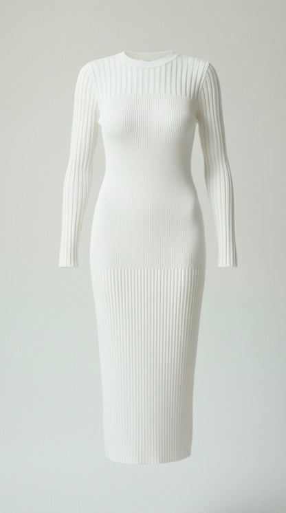 Ribbed Bodycon Midi Dress
