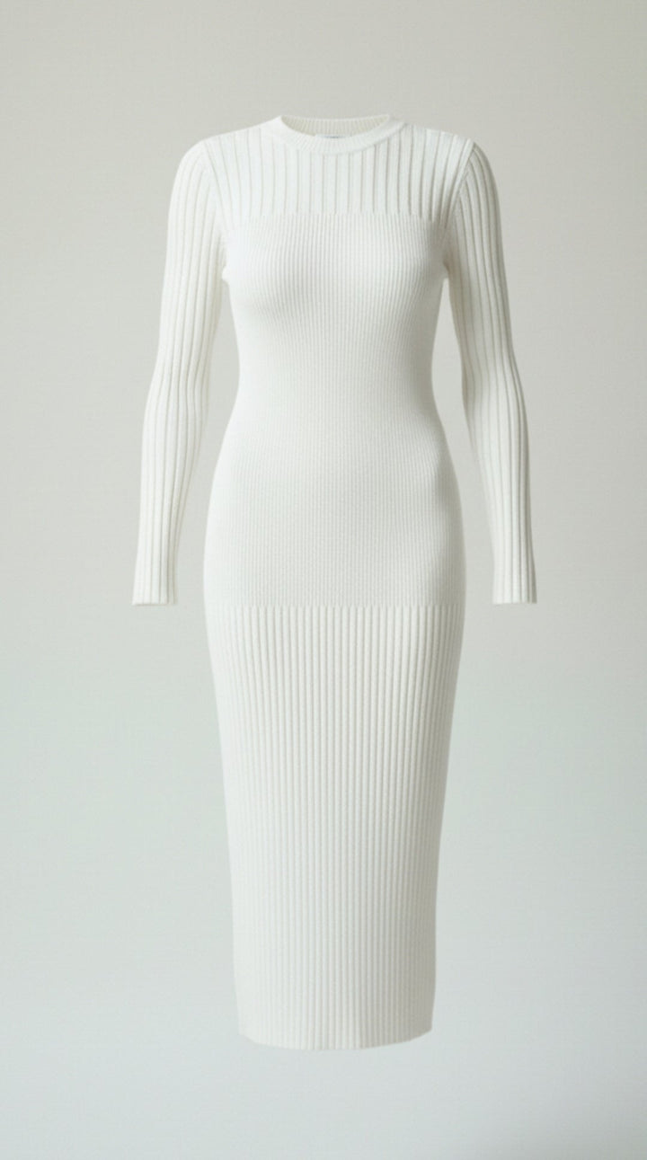 Ribbed Bodycon Midi Dress
