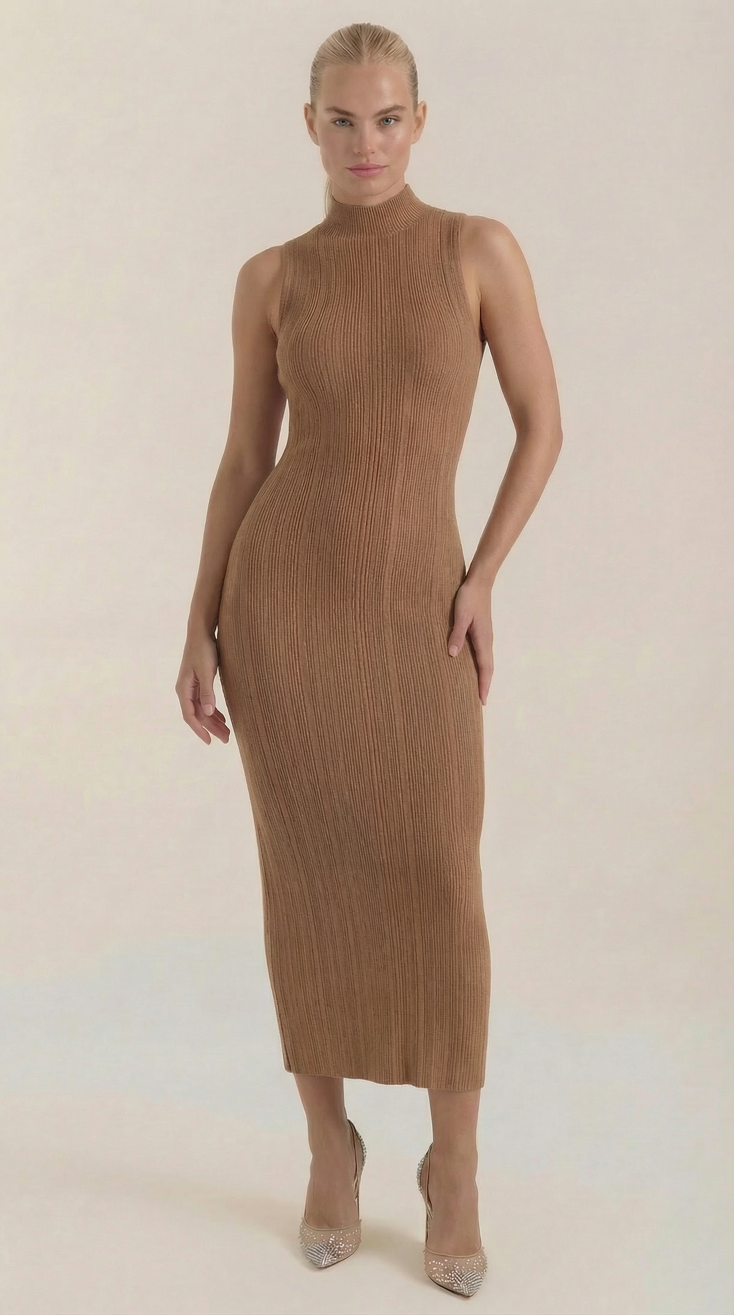 Mock Neck Bodycon Dress