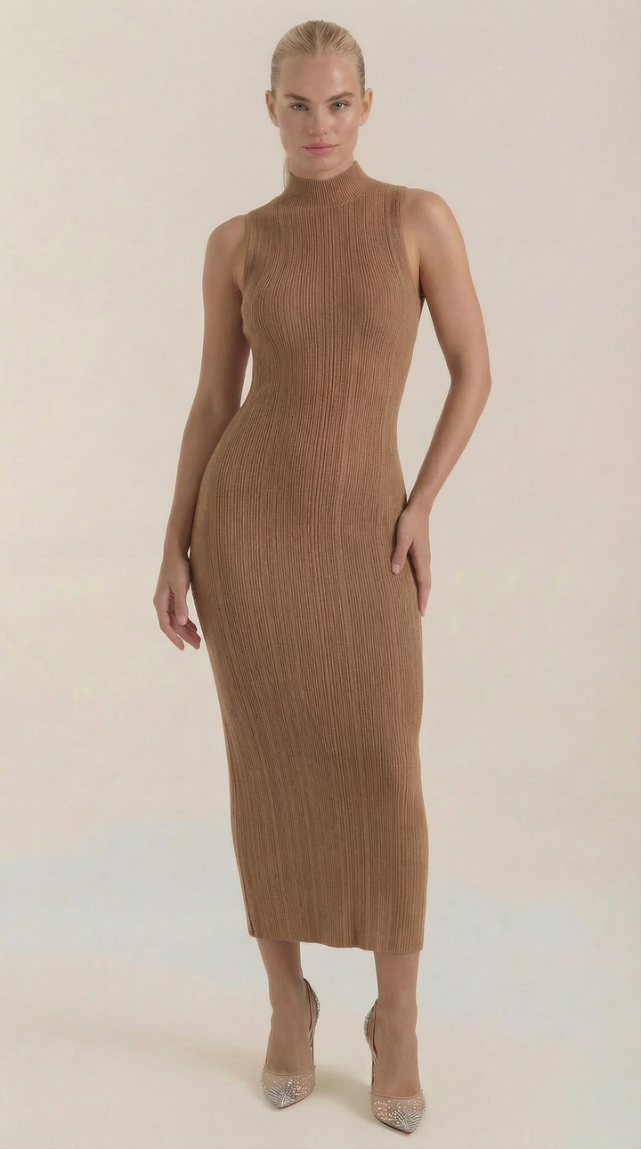 Mock Neck Bodycon Dress