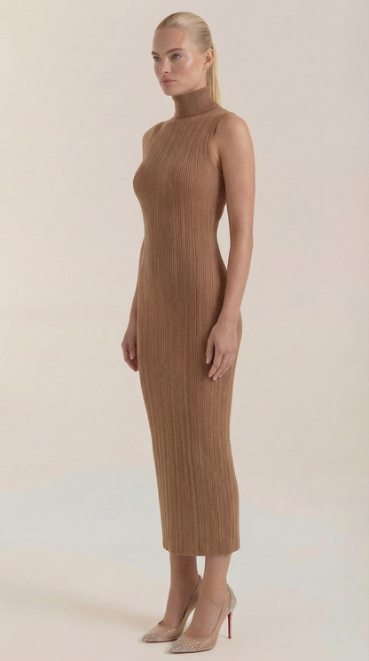 Mock Neck Bodycon Dress