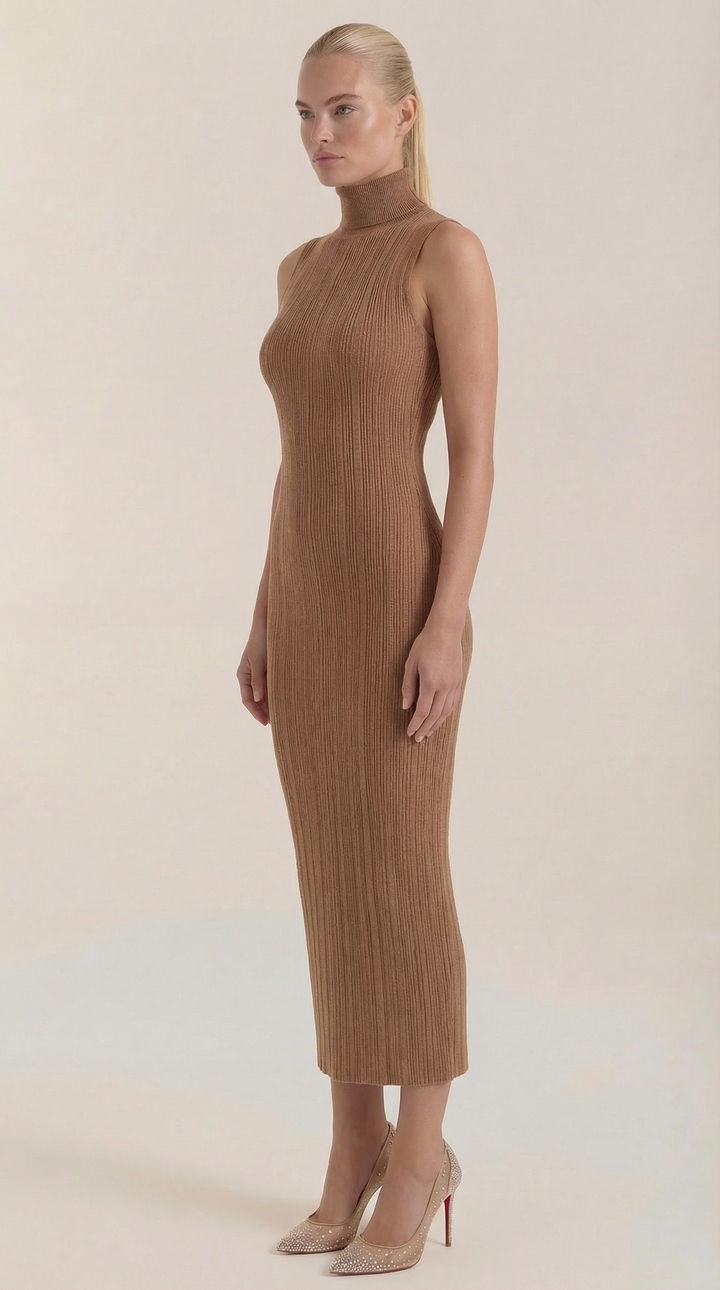 Mock Neck Bodycon Dress