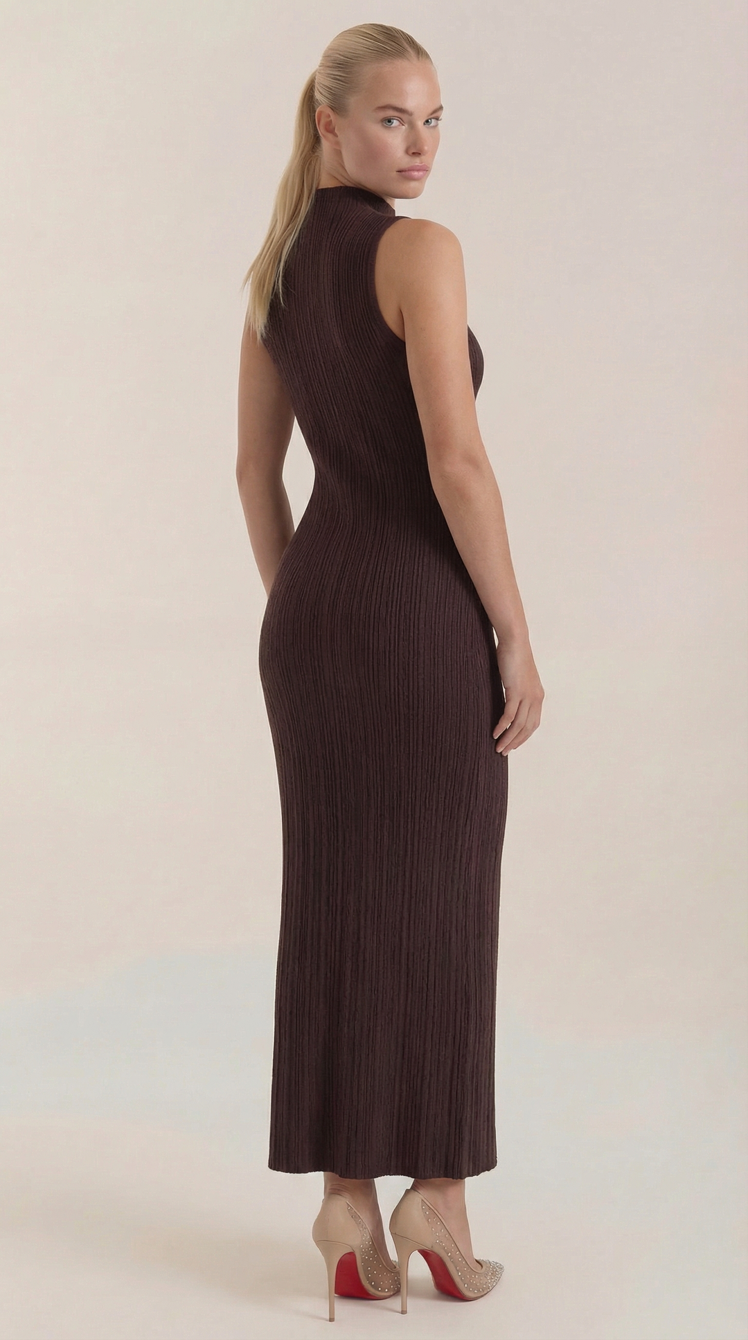 Mock Neck Bodycon Dress