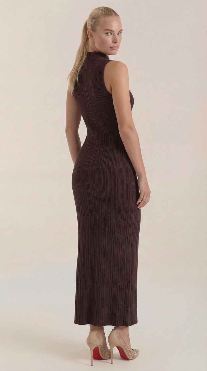 Mock Neck Bodycon Dress