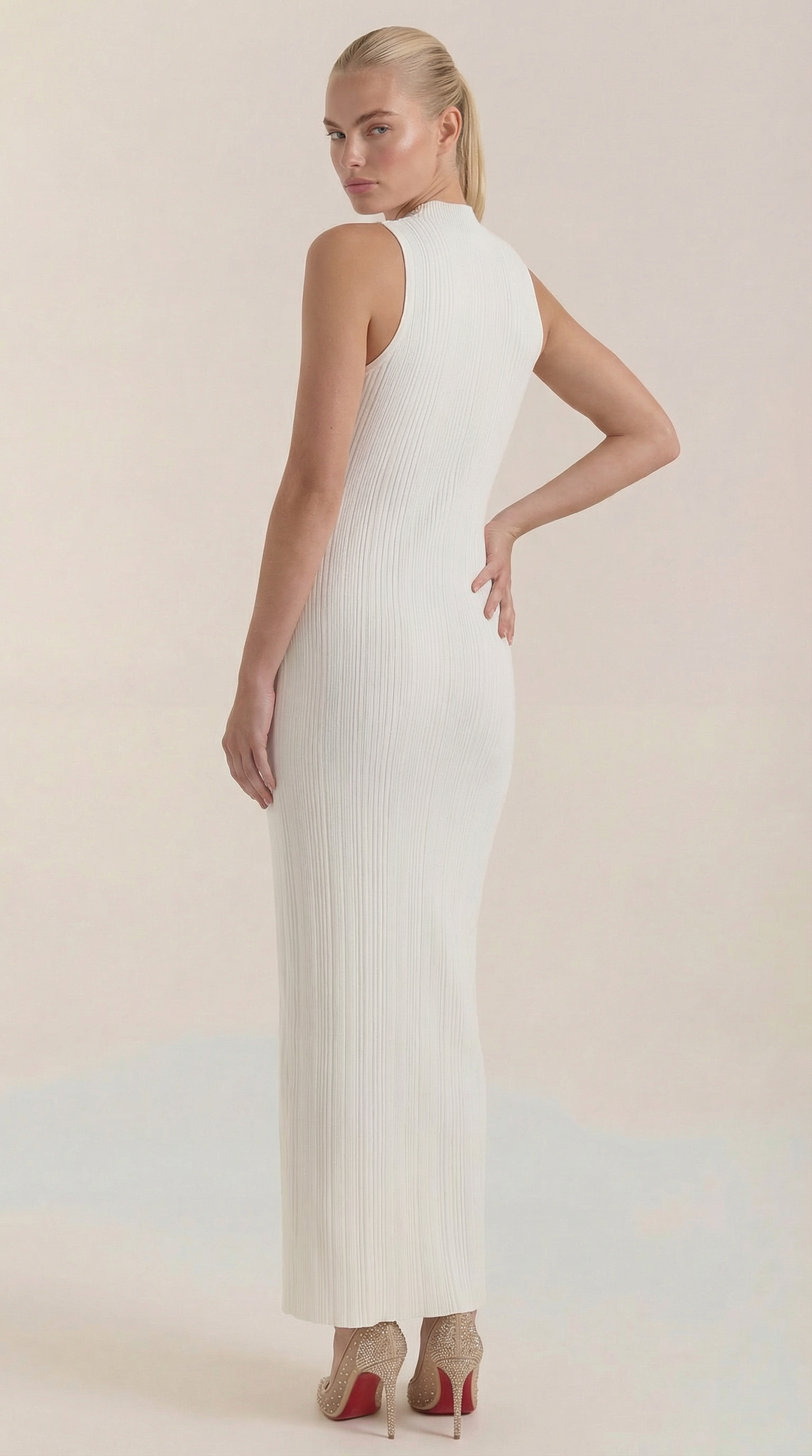 Mock Neck Bodycon Dress