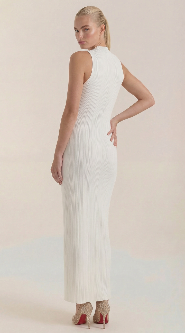 Mock Neck Bodycon Dress