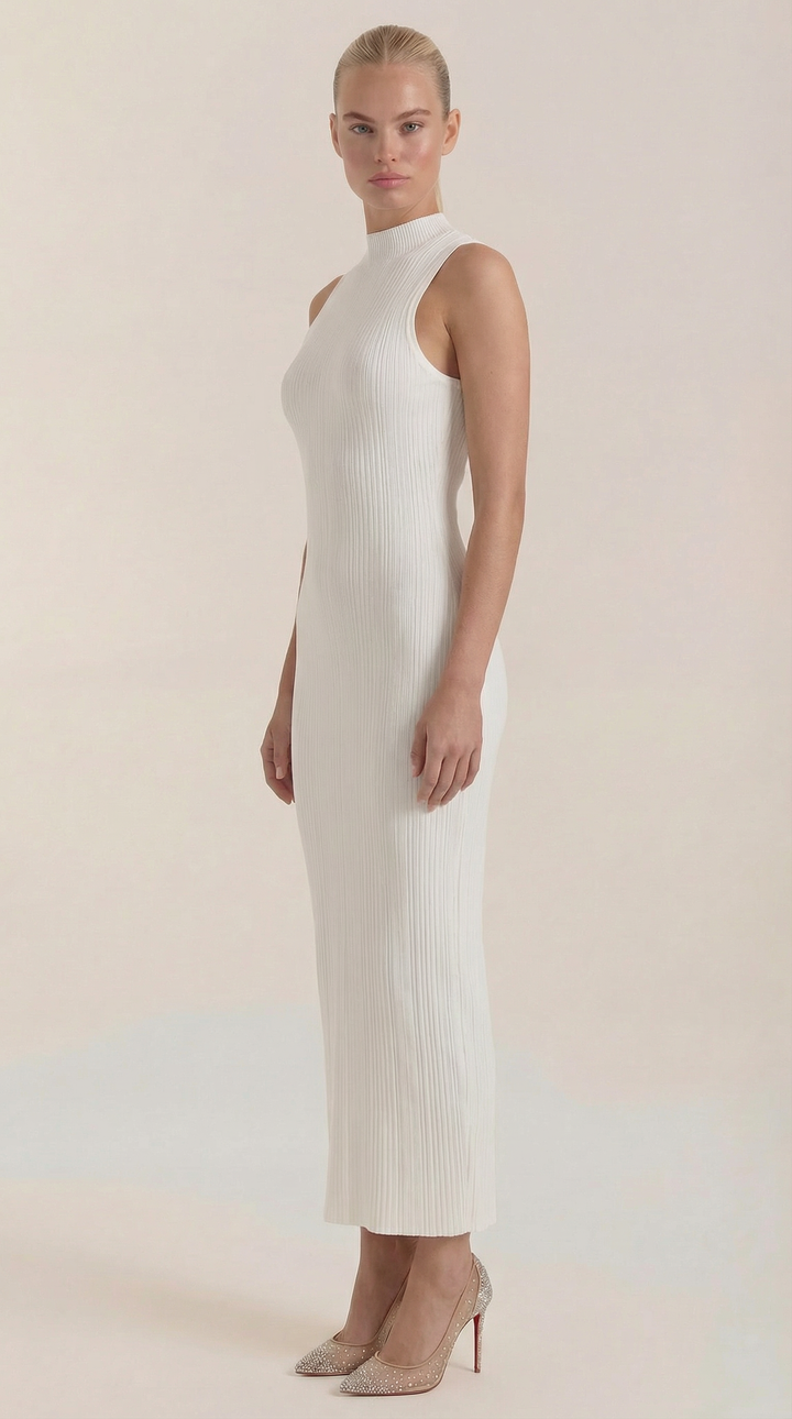 Mock Neck Bodycon Dress