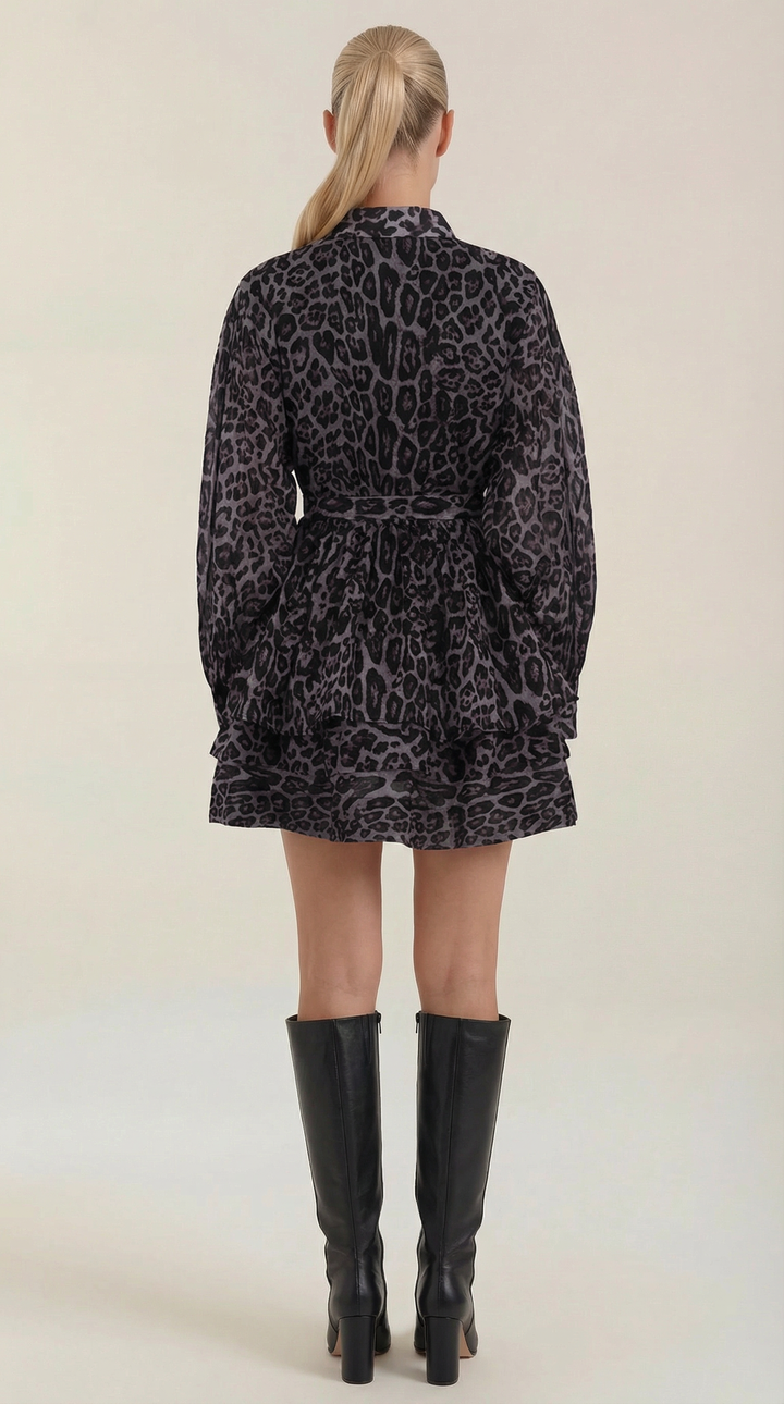 Leopard Print Mini Dress