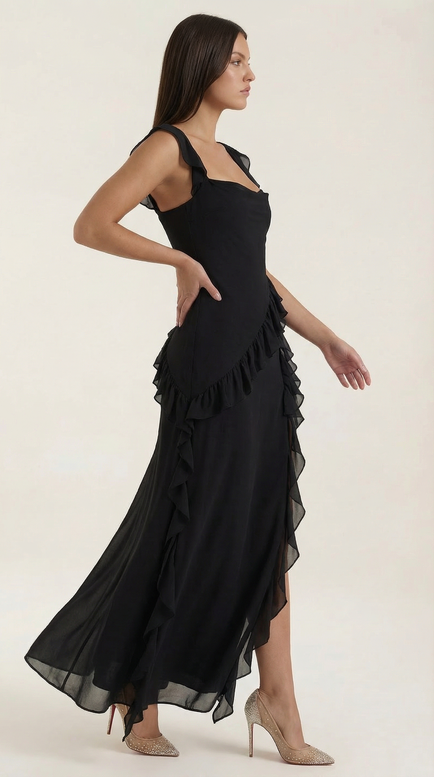 Ruffled Maxi Dress