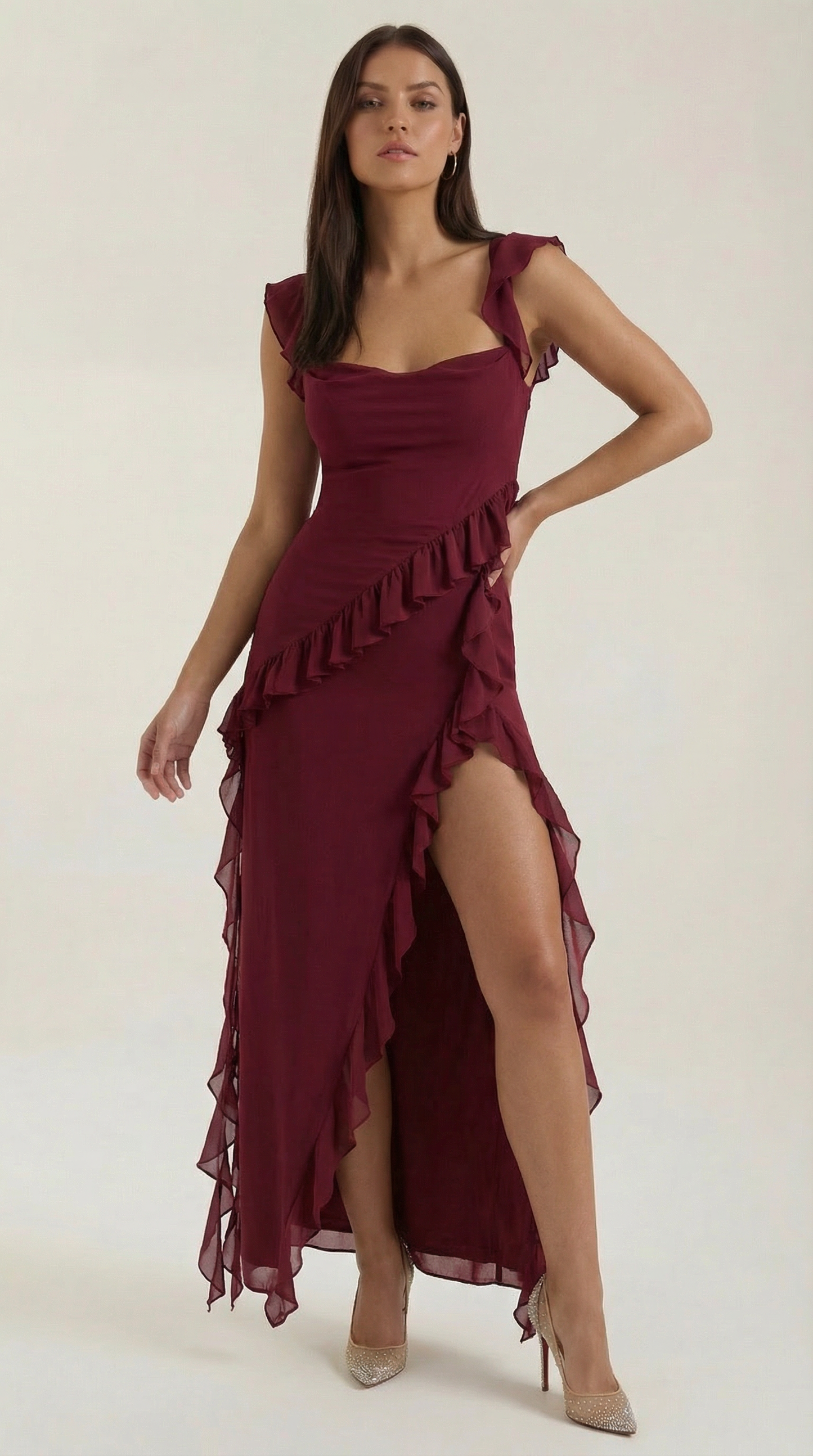 Ruffled Maxi Dress