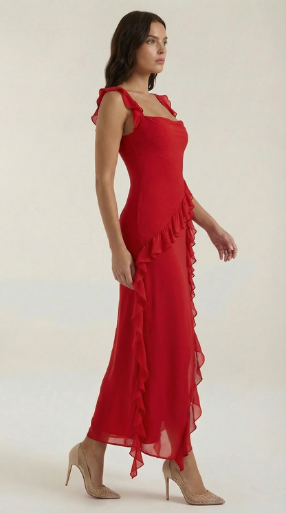 Ruffled Maxi Dress