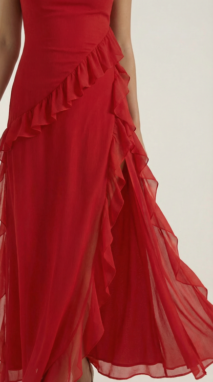 Ruffled Maxi Dress