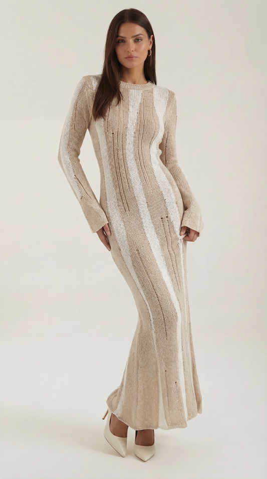 Vestido maxi ajustado