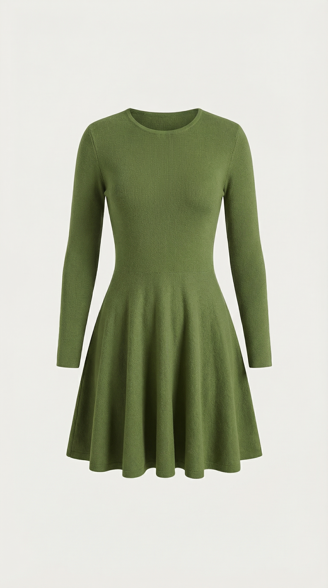 Long Sleeve Flare Mini Dress