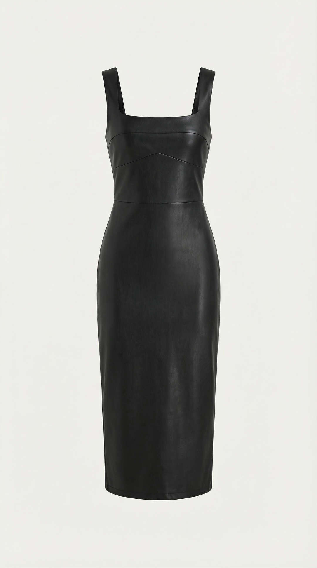 Faux Leather Bodycon Dress