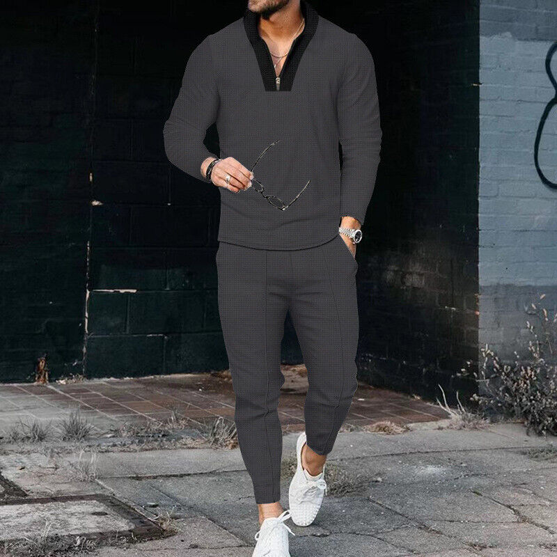 Conjunto casual de dos piezas para hombre