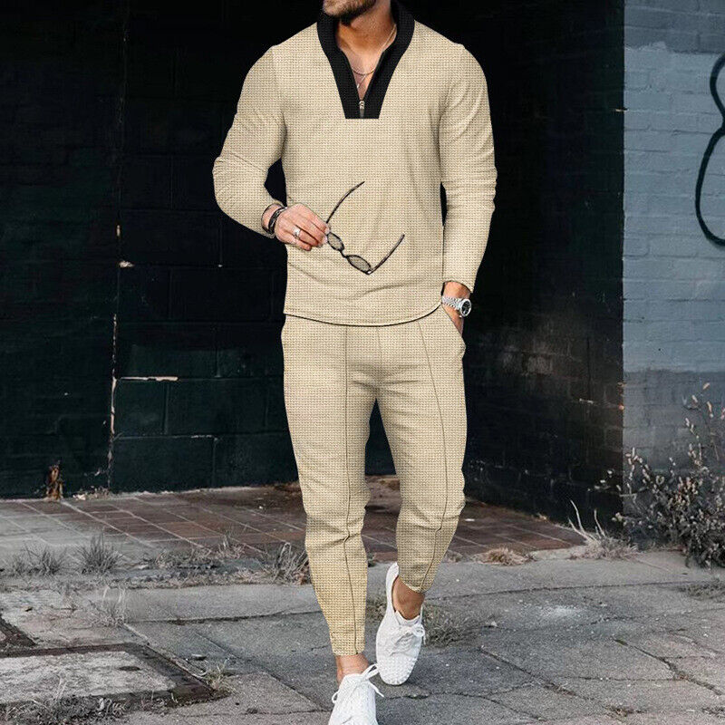 Conjunto casual de dos piezas para hombre