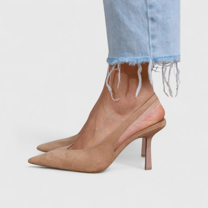 Feminine Orthopedic Real Leather Heels